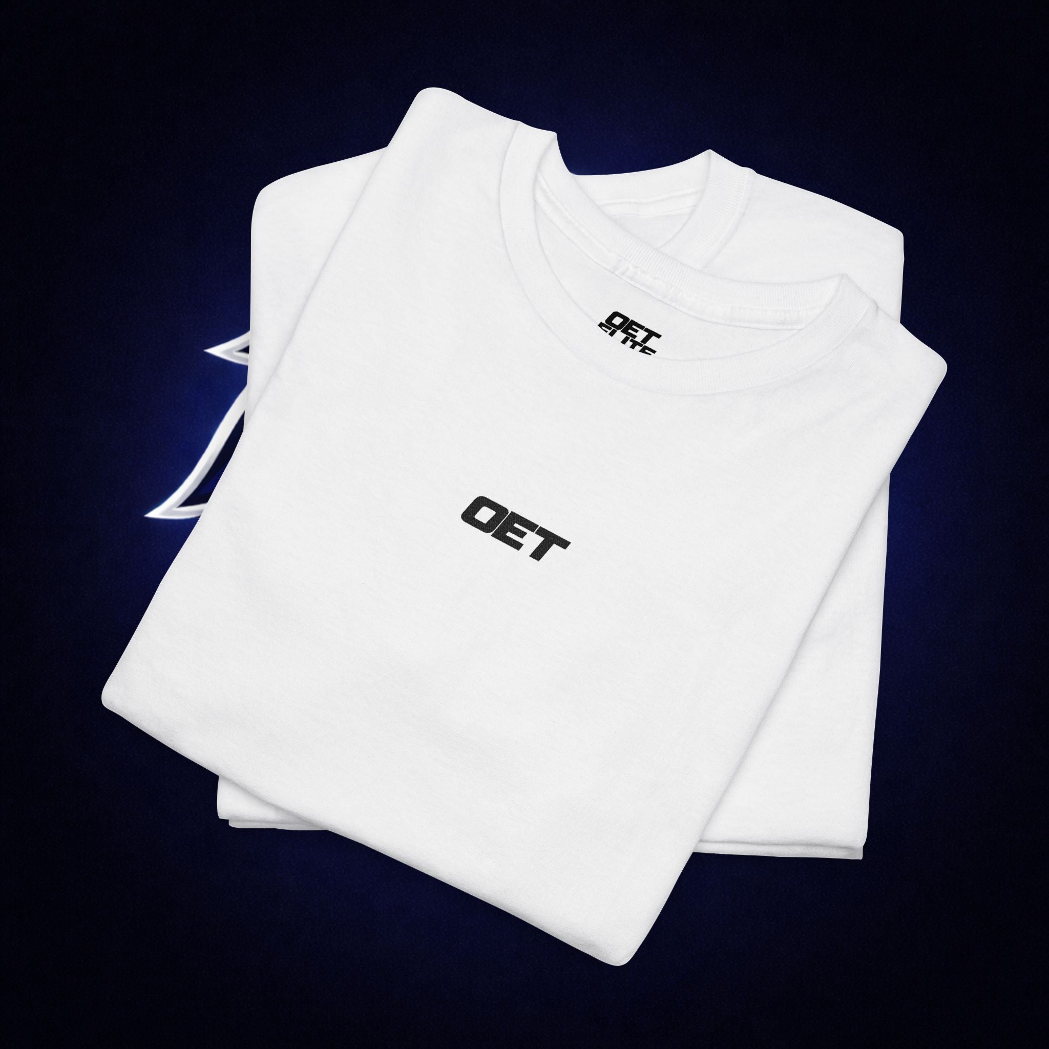 Minimalist 'OET' Graphic Tee — Small Chest Logo Casual Shirt