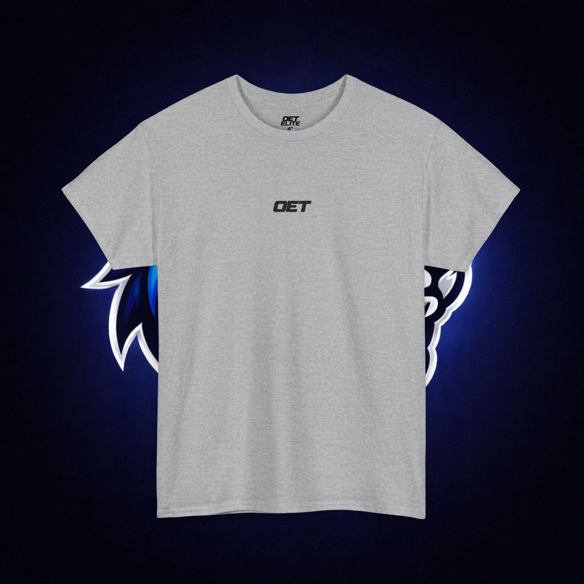 Minimalist 'OET' Graphic Tee — Small Chest Logo Casual Shirt