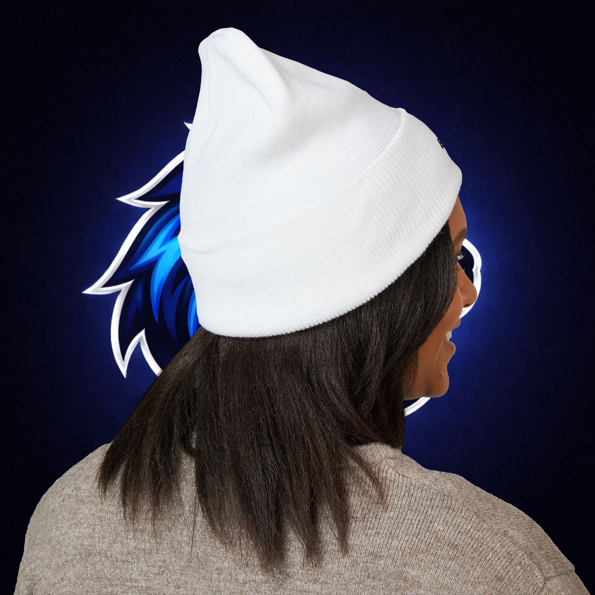 Embroidered ‘OET ELITE’ Cuffed Beanie — Classic Knit Winter Hat