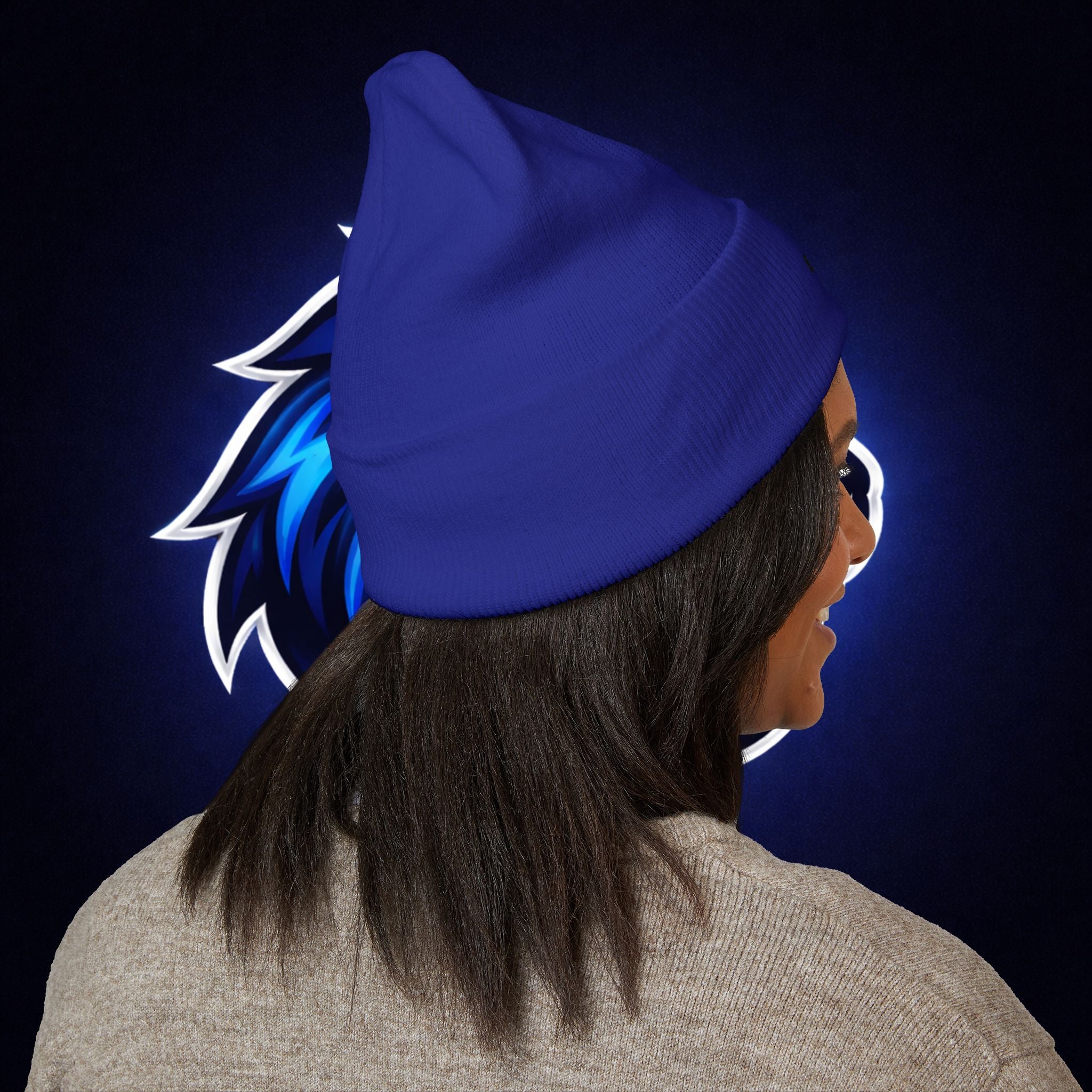 Embroidered ‘OET ELITE’ Cuffed Beanie — Classic Knit Winter Hat