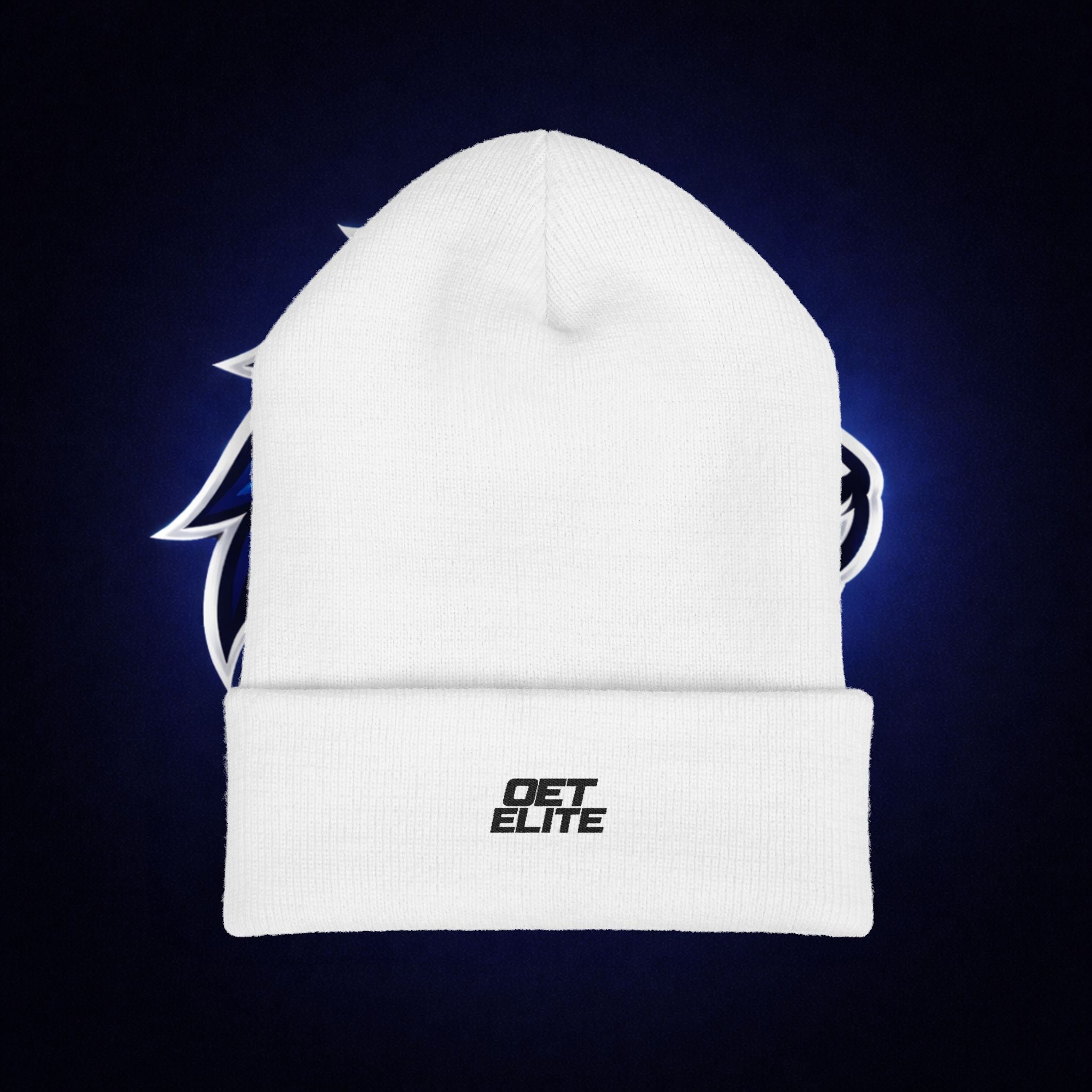 Embroidered ‘OET ELITE’ Cuffed Beanie — Classic Knit Winter Hat