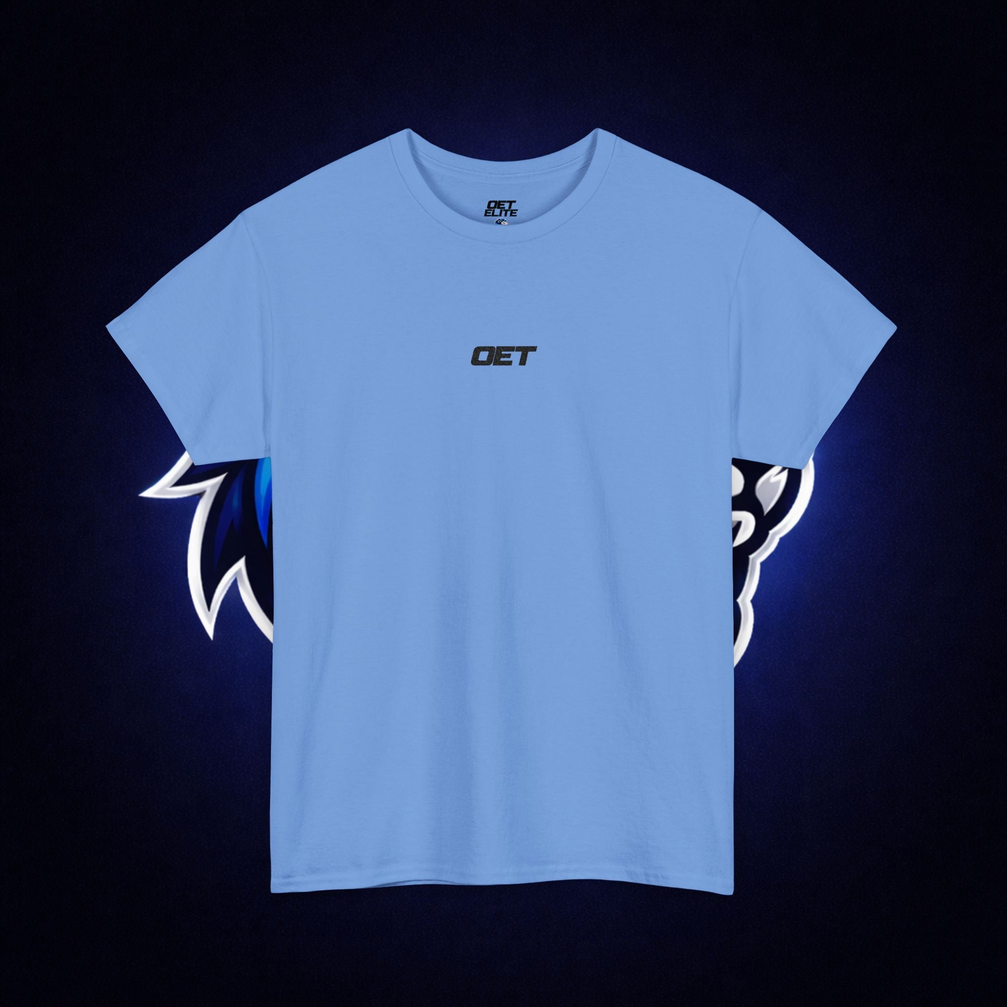 Minimalist 'OET' Graphic Tee — Small Chest Logo Casual Shirt
