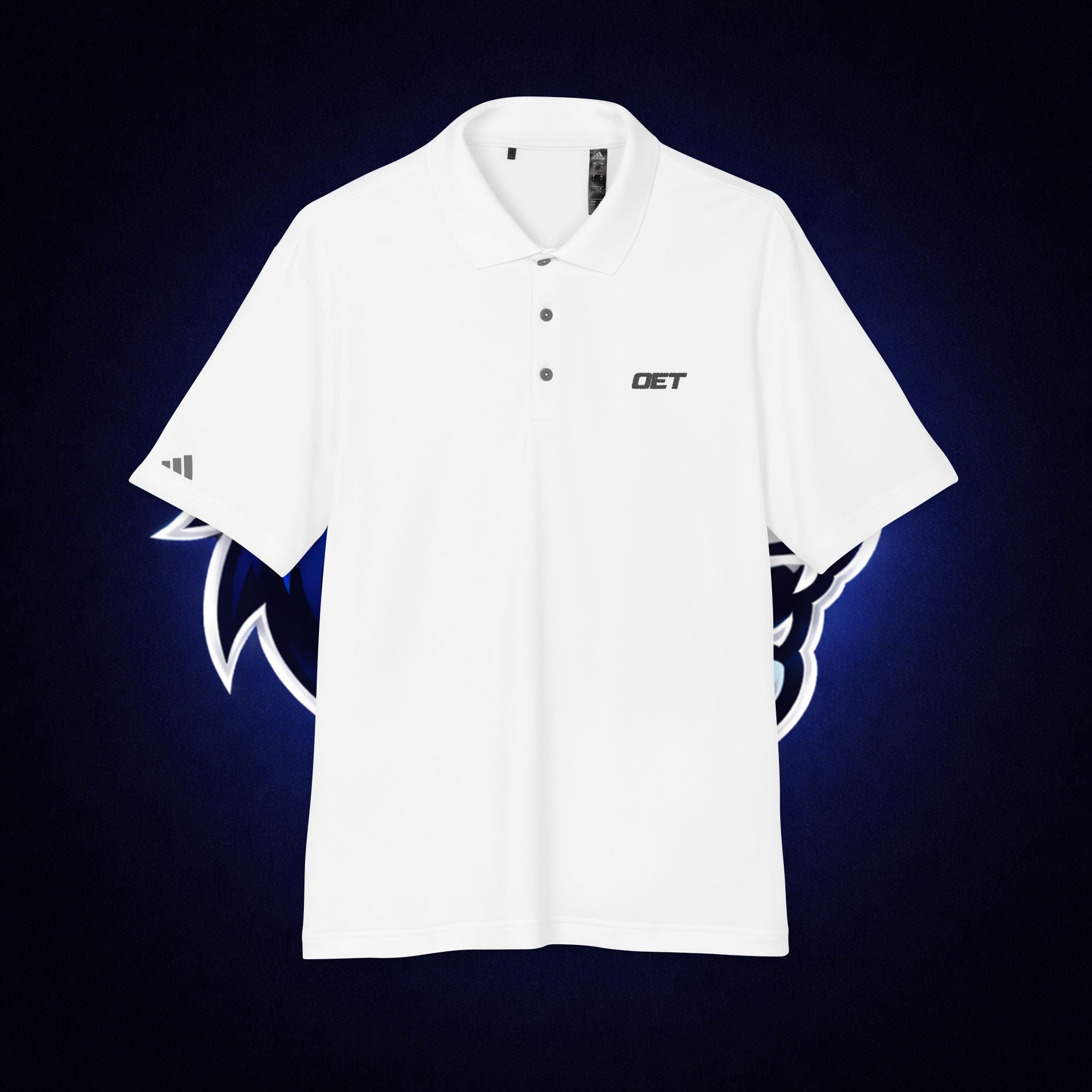 Performance Polo Shirt — Clean White OET Logo Golf & Casual Workwear