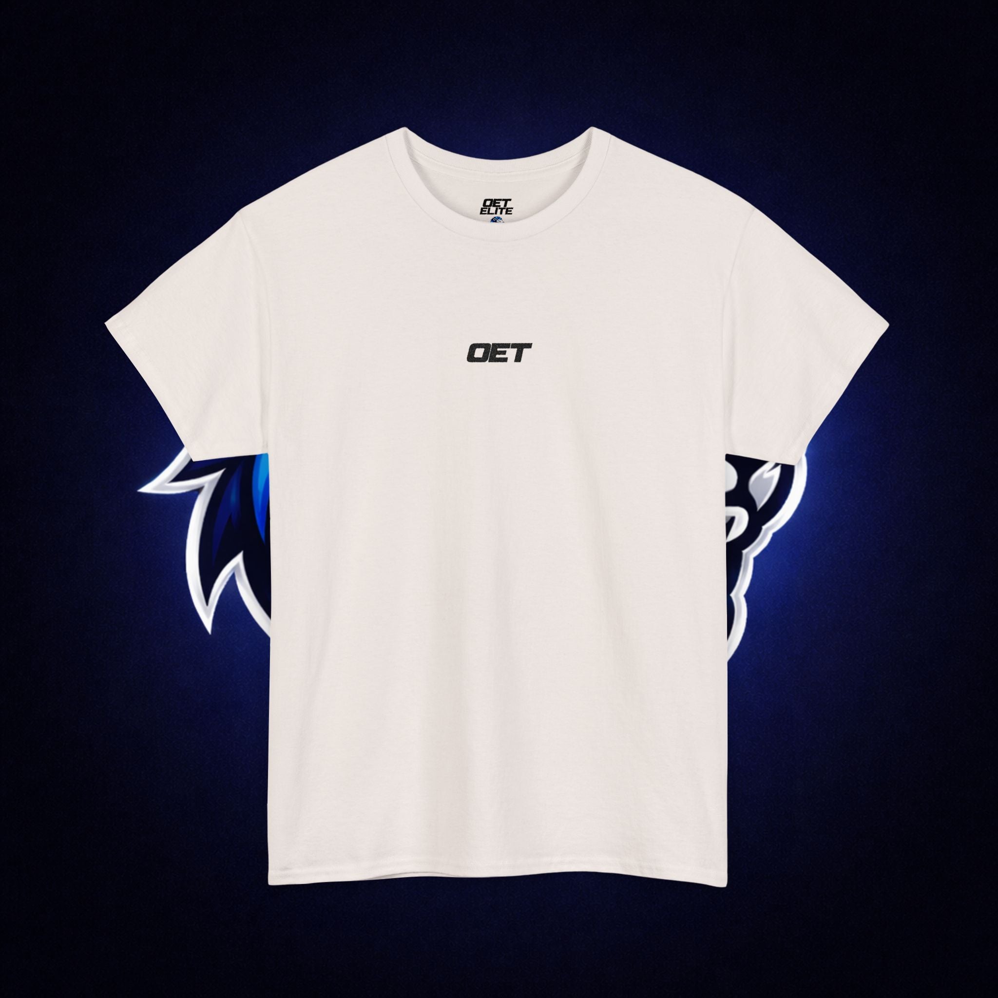 Minimalist 'OET' Graphic Tee — Small Chest Logo Casual Shirt