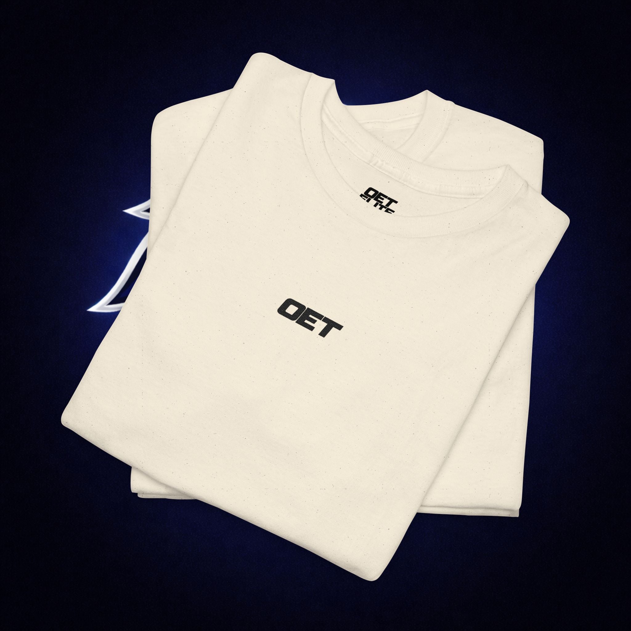 Minimalist 'OET' Graphic Tee — Small Chest Logo Casual Shirt