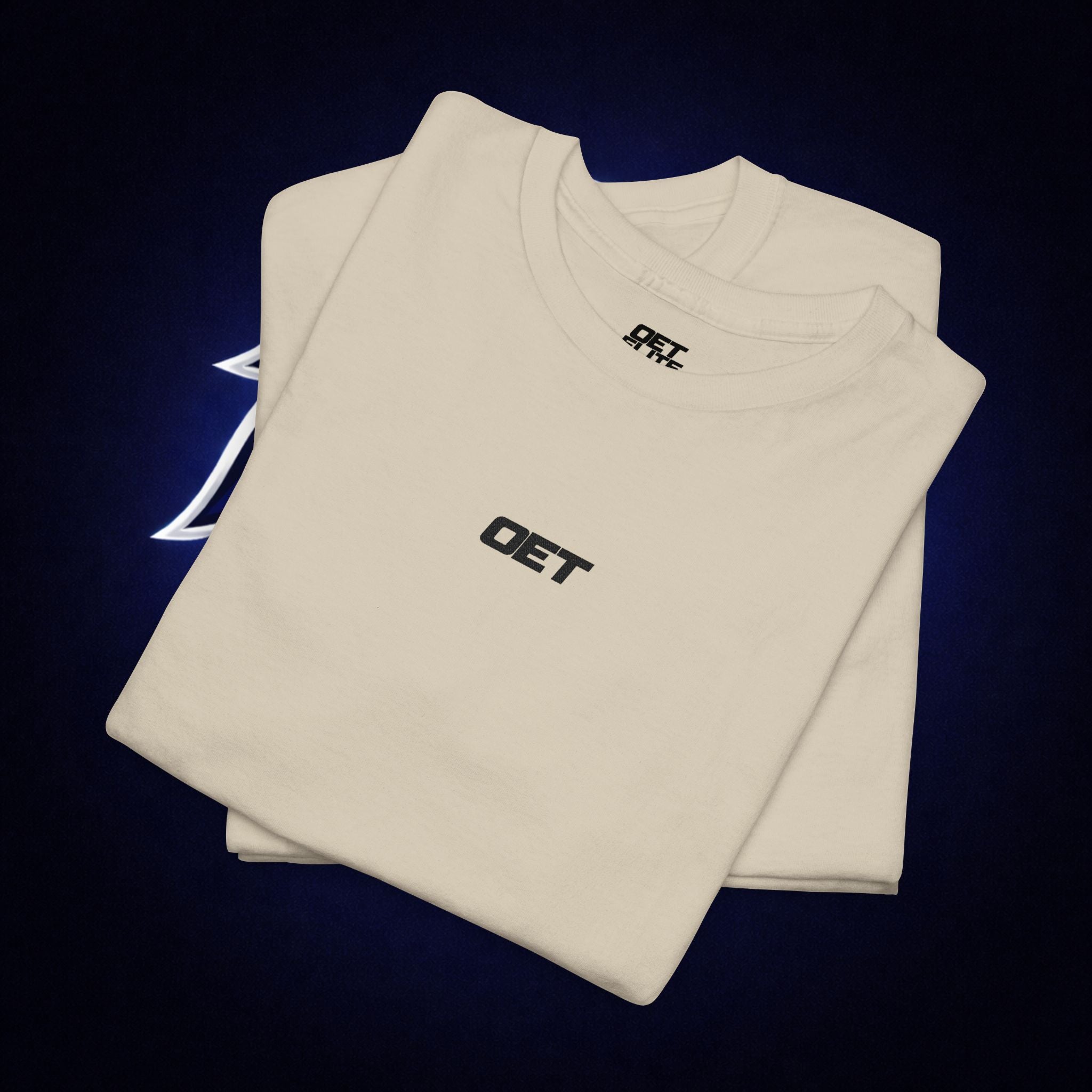 Minimalist 'OET' Graphic Tee — Small Chest Logo Casual Shirt