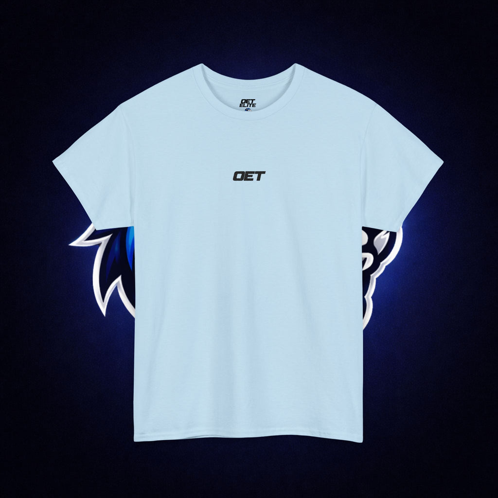 Minimalist 'OET' Graphic Tee — Small Chest Logo Casual Shirt
