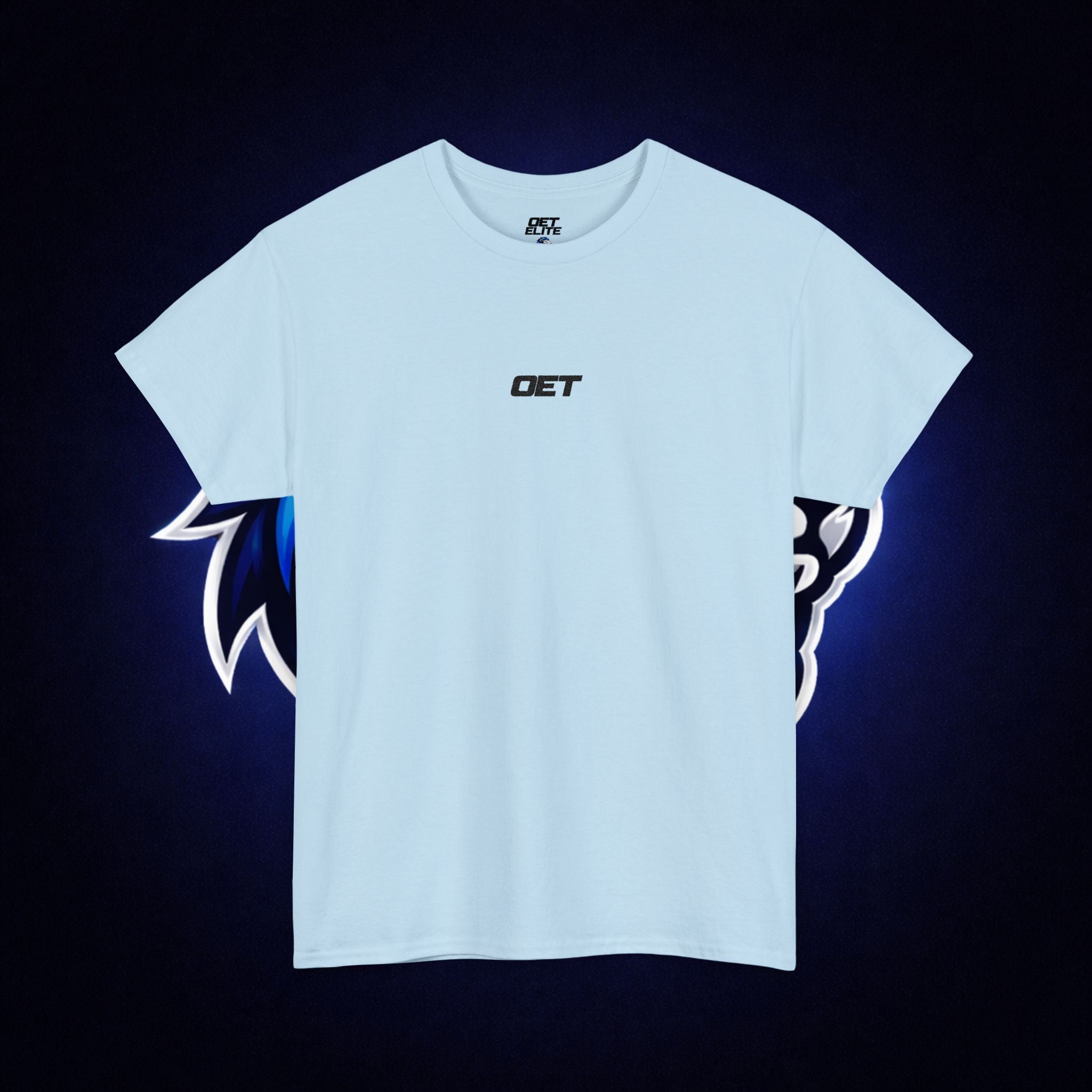 Minimalist 'OET' Graphic Tee — Small Chest Logo Casual Shirt