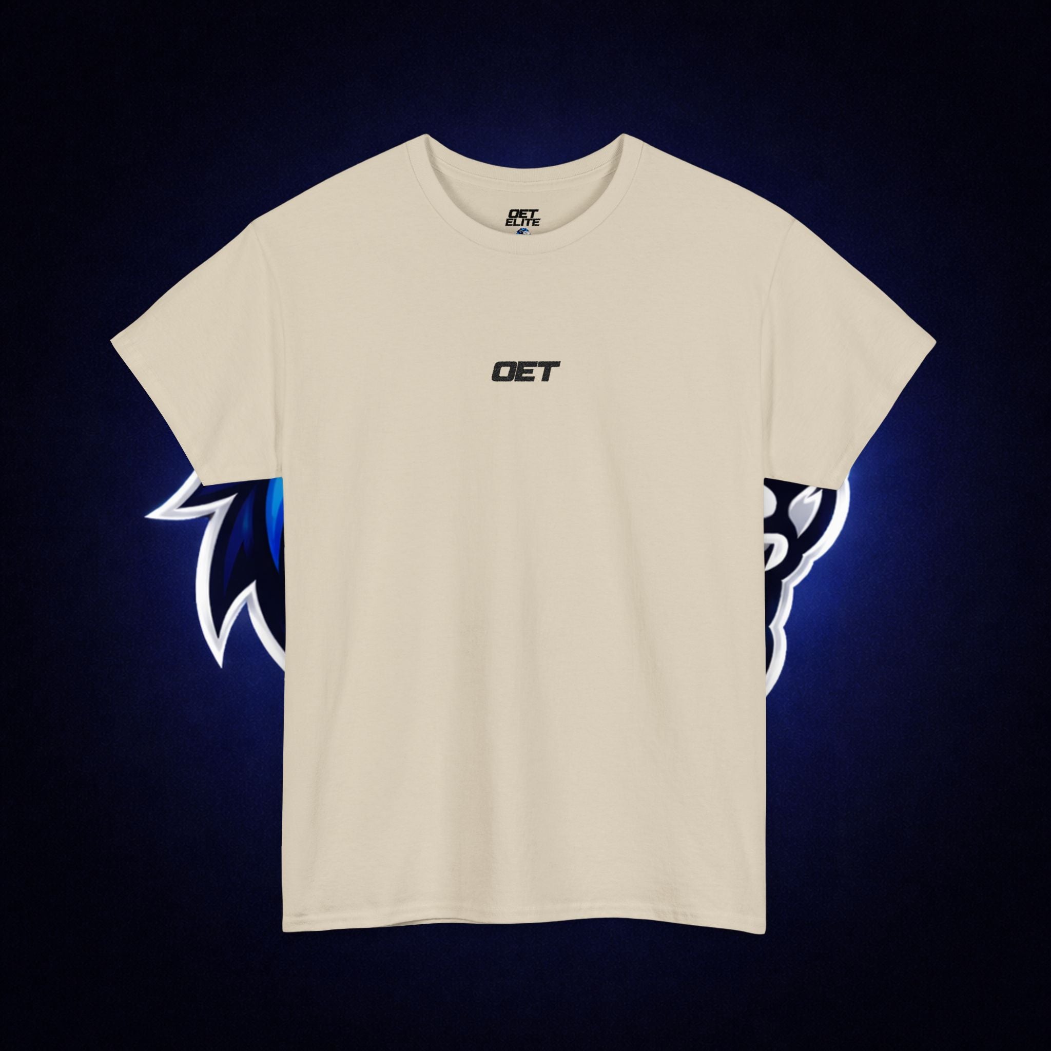 Minimalist 'OET' Graphic Tee — Small Chest Logo Casual Shirt