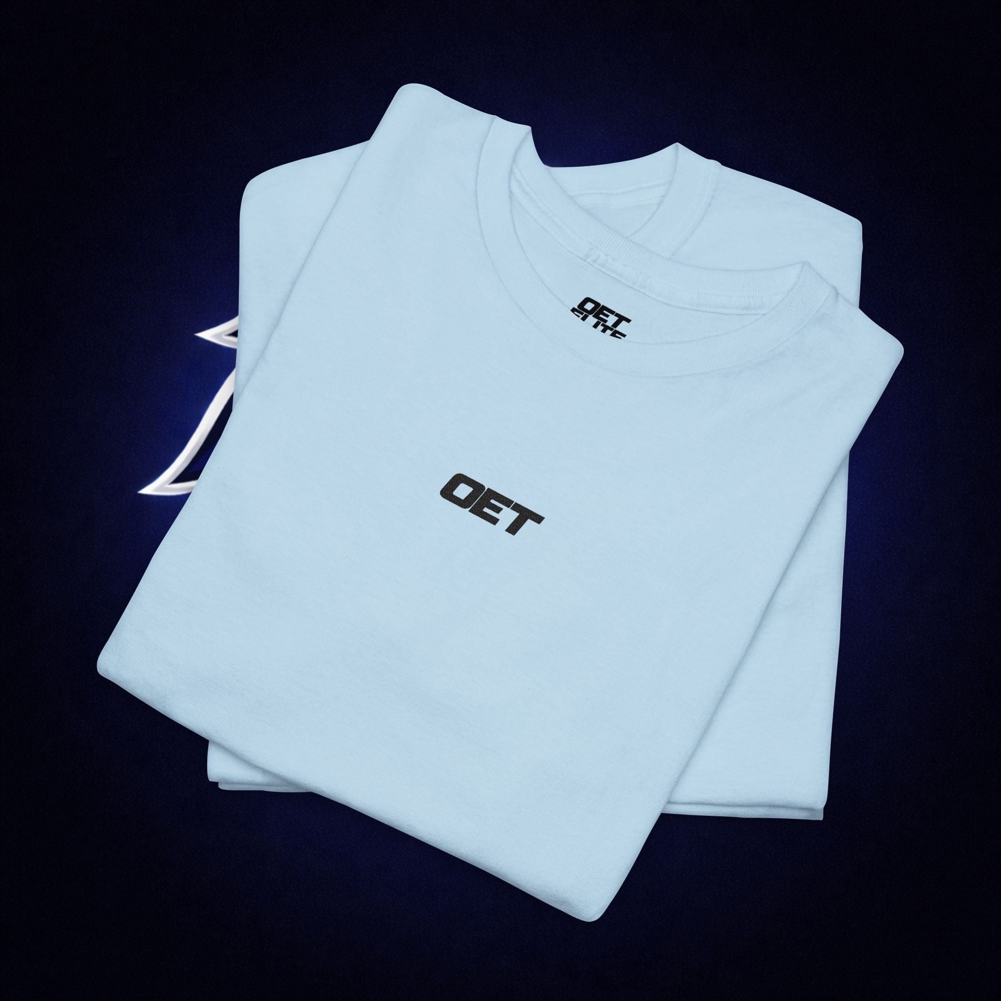 Minimalist 'OET' Graphic Tee — Small Chest Logo Casual Shirt