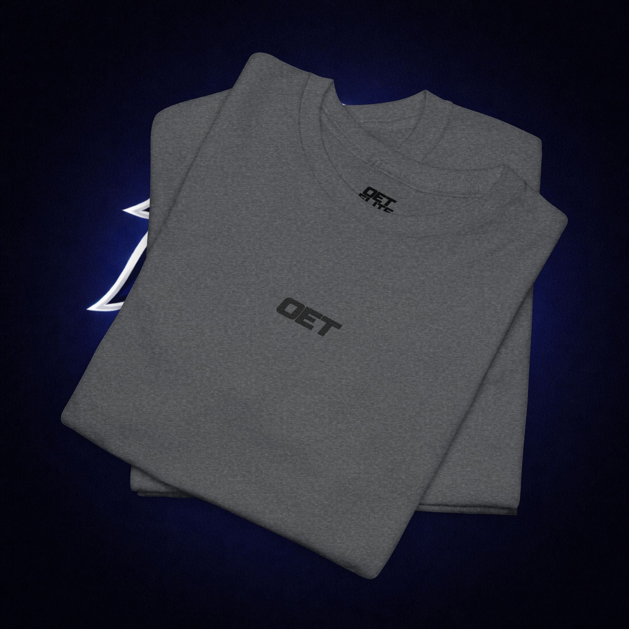 Minimalist 'OET' Graphic Tee — Small Chest Logo Casual Shirt