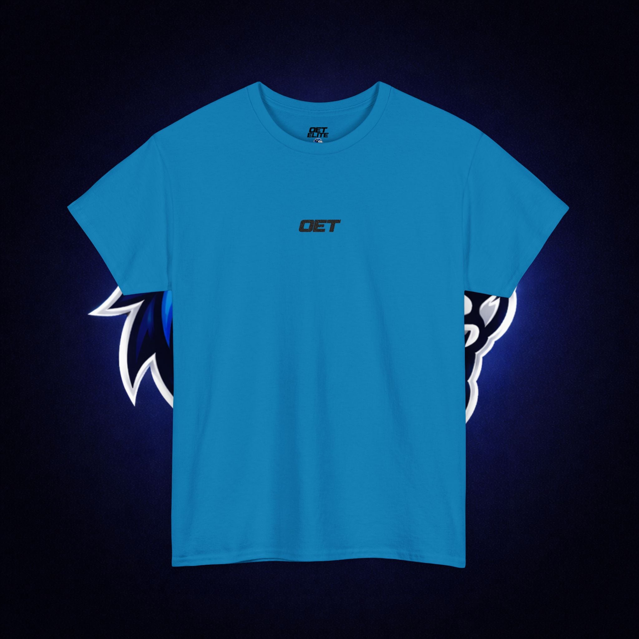 Minimalist 'OET' Graphic Tee — Small Chest Logo Casual Shirt