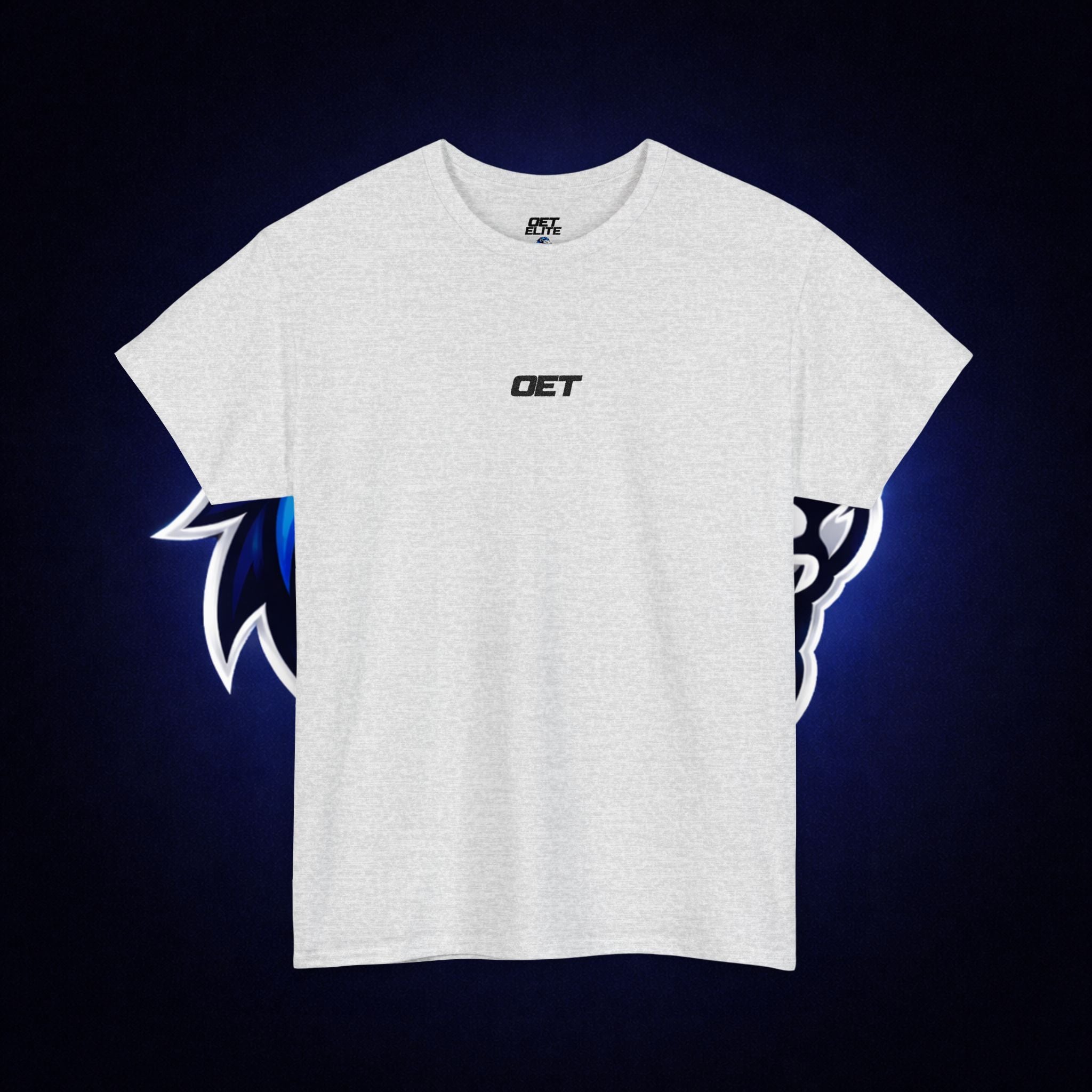 Minimalist 'OET' Graphic Tee — Small Chest Logo Casual Shirt