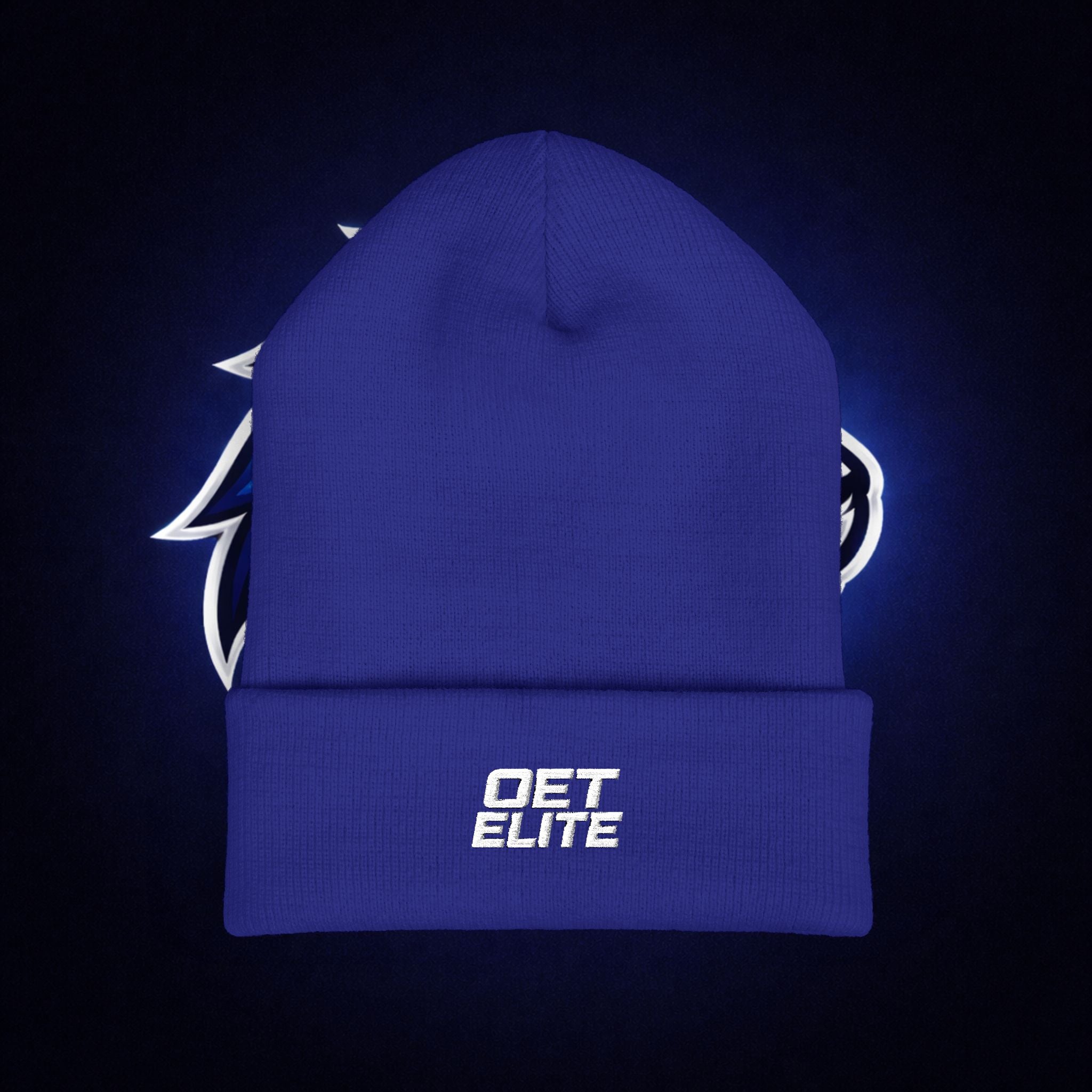 Embroidered "OET ELITE" Cuffed Beanie — Performance Streetwear Knit Cap