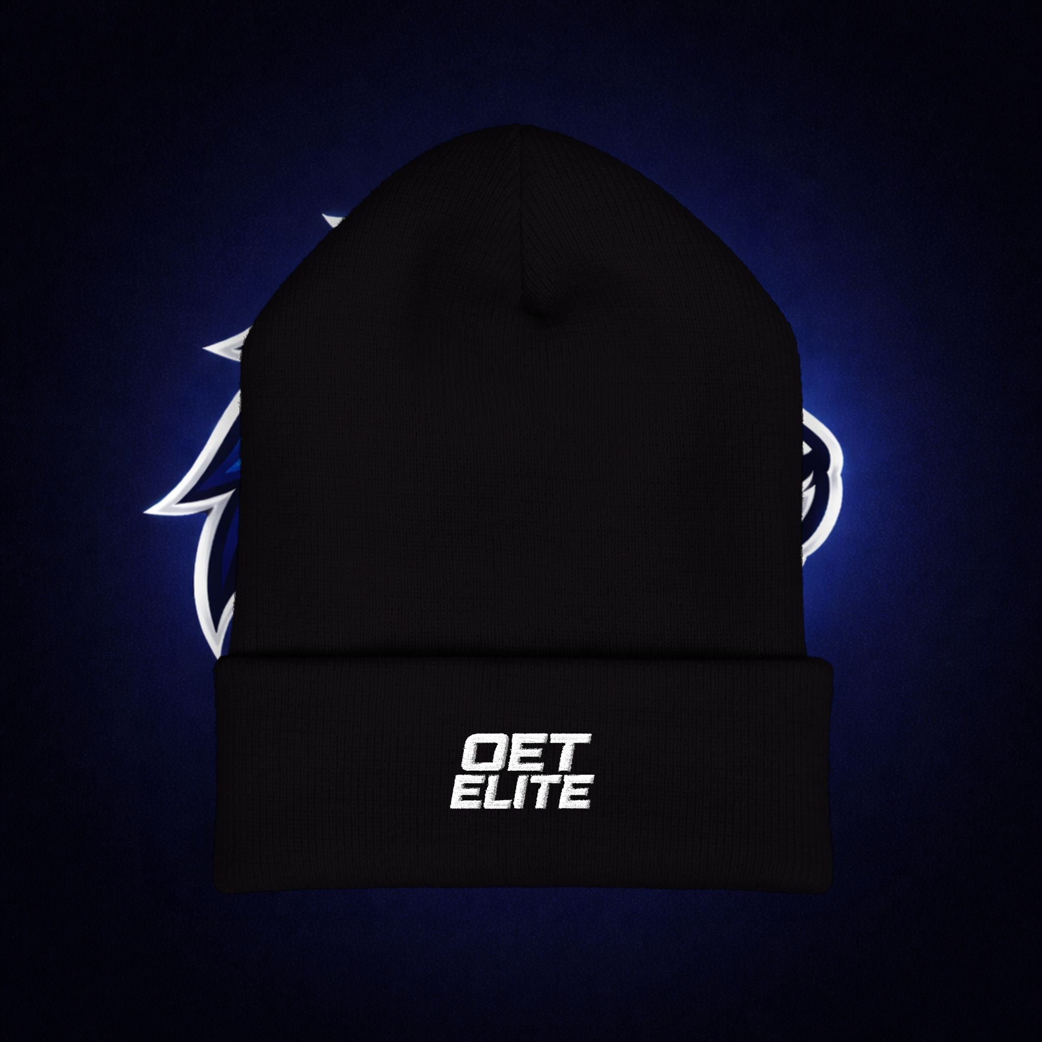 Embroidered "OET ELITE" Cuffed Beanie — Performance Streetwear Knit Cap