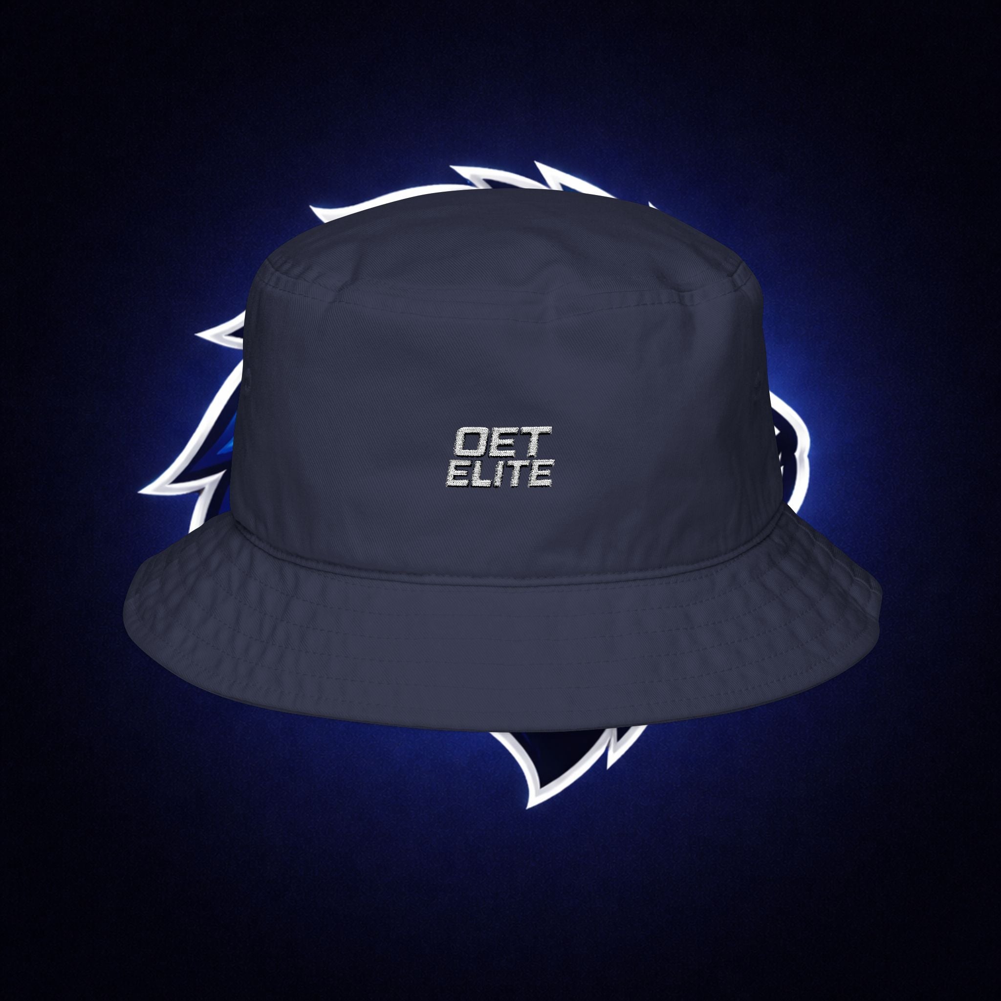 OET Elite Embroidered Bucket Hat — Retro Pixel Logo Streetwear
