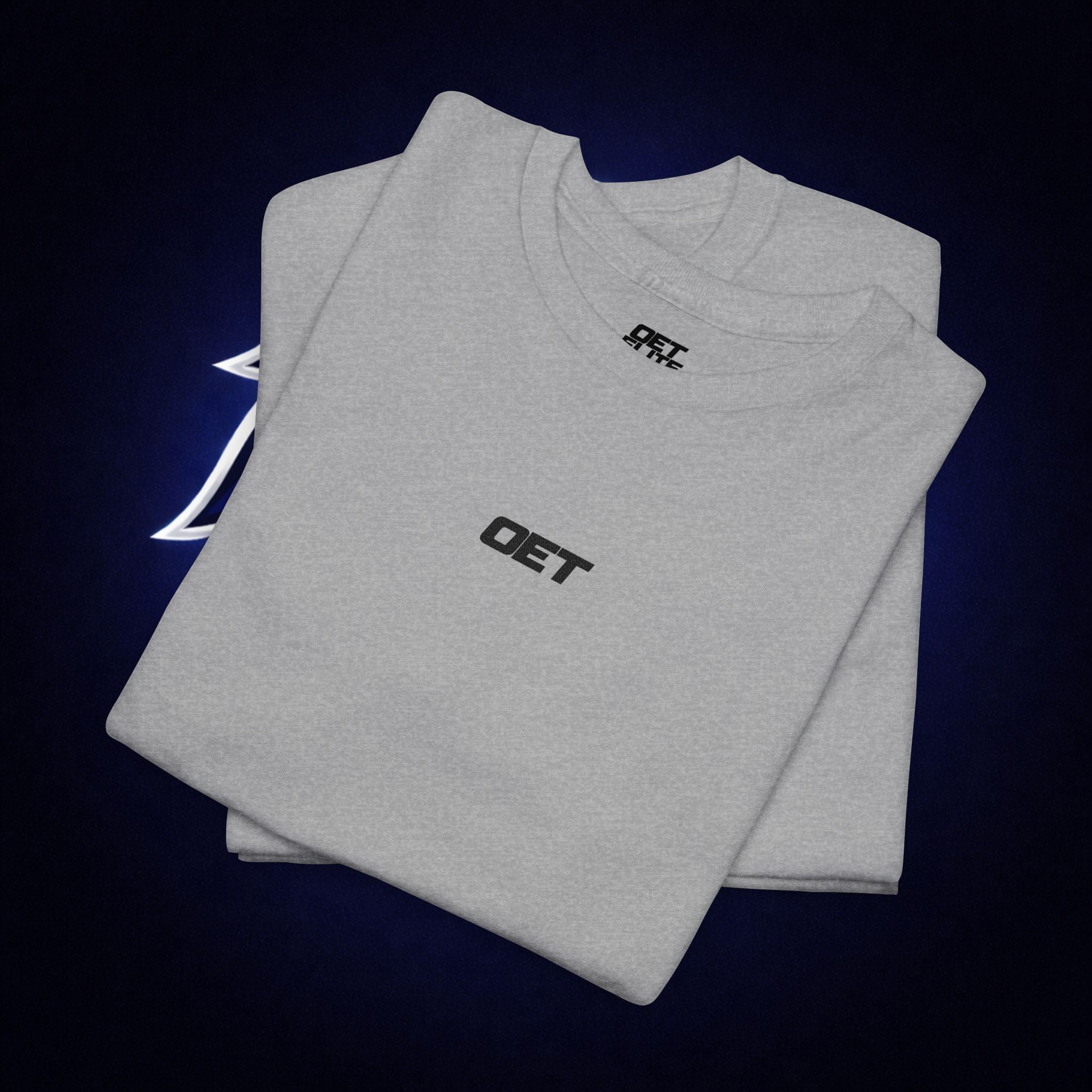 Minimalist 'OET' Graphic Tee — Small Chest Logo Casual Shirt