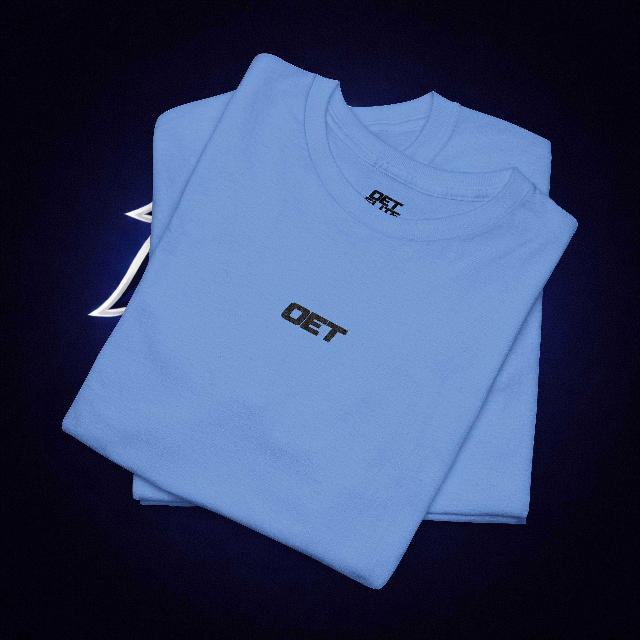 Minimalist 'OET' Graphic Tee — Small Chest Logo Casual Shirt