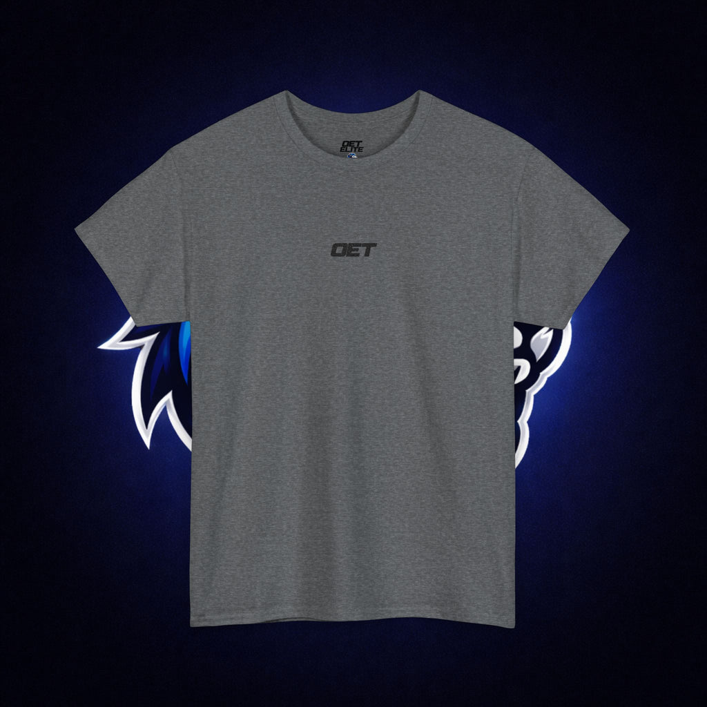 Minimalist 'OET' Graphic Tee — Small Chest Logo Casual Shirt