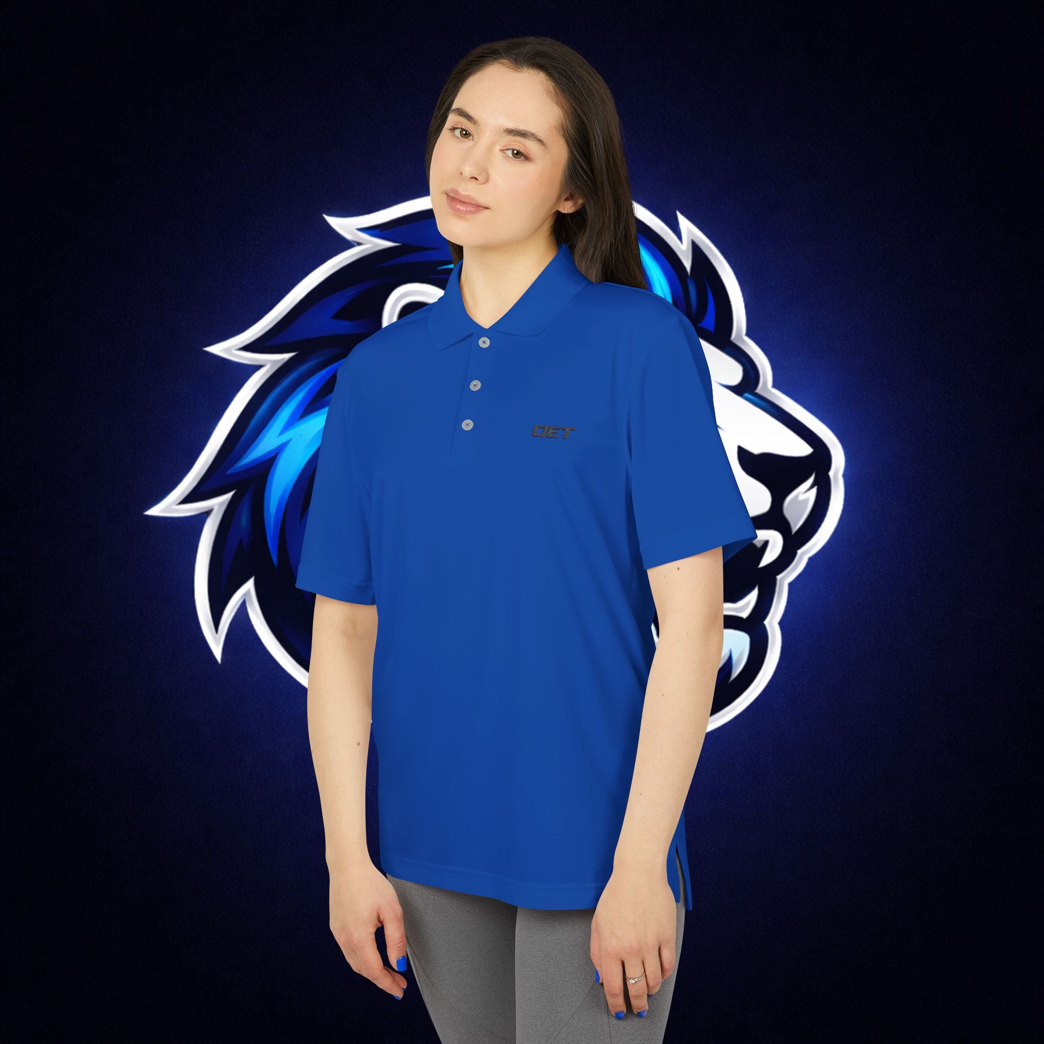 Performance Polo Shirt — Clean White OET Logo Golf & Casual Workwear