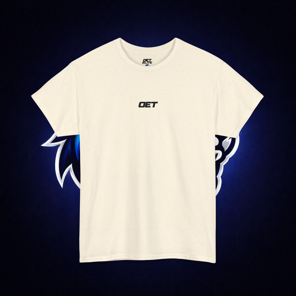 Minimalist 'OET' Graphic Tee — Small Chest Logo Casual Shirt