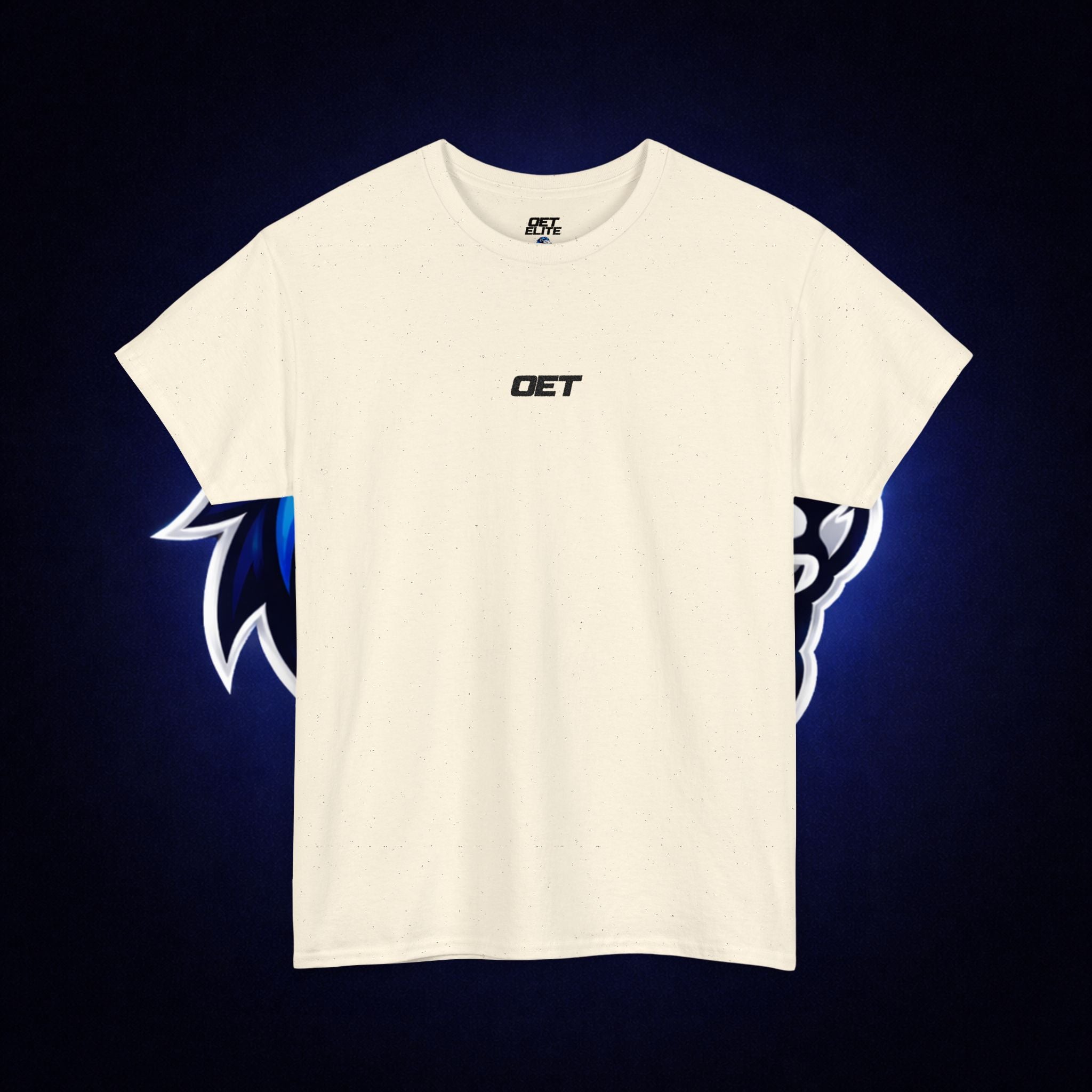 Minimalist 'OET' Graphic Tee — Small Chest Logo Casual Shirt